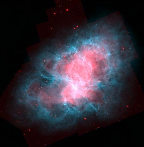 Comparison with optical emission The synchrotron nebula is bounded and confined by the thermal ejecta