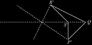 (b) Hitung luas, dalam cm, segi tiga Q. Calculate the area, in cm, of triangle Q. (a) Faktor skala 6 (b) Luas segi tiga Q luas segi tiga P 9 cm.