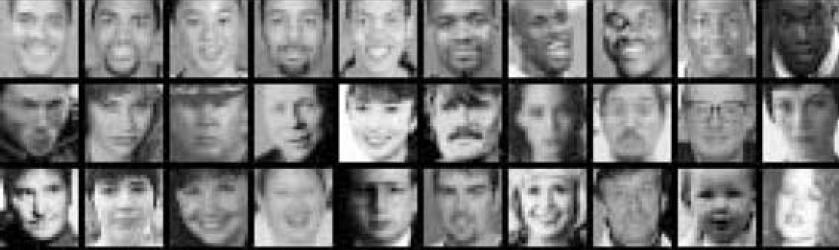 Face Detection Training Data Rectangular boxes that contain aligned images of faces (positive