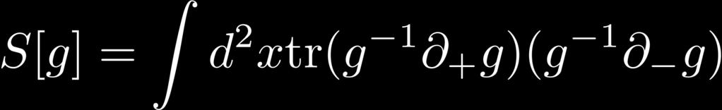 Reminder on the principal chiral model The field g(x) belongs to a