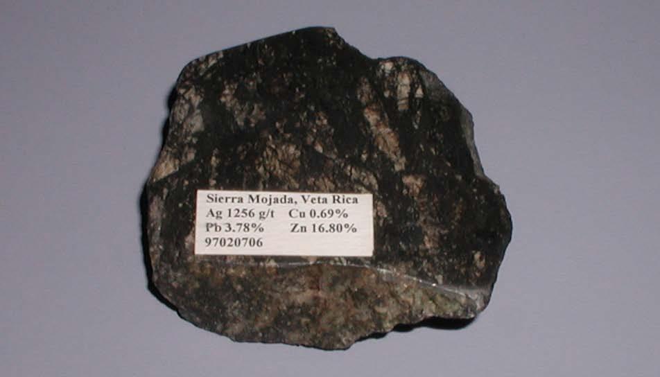 Massive Sulfide Veta Rica Mine Copper 0.