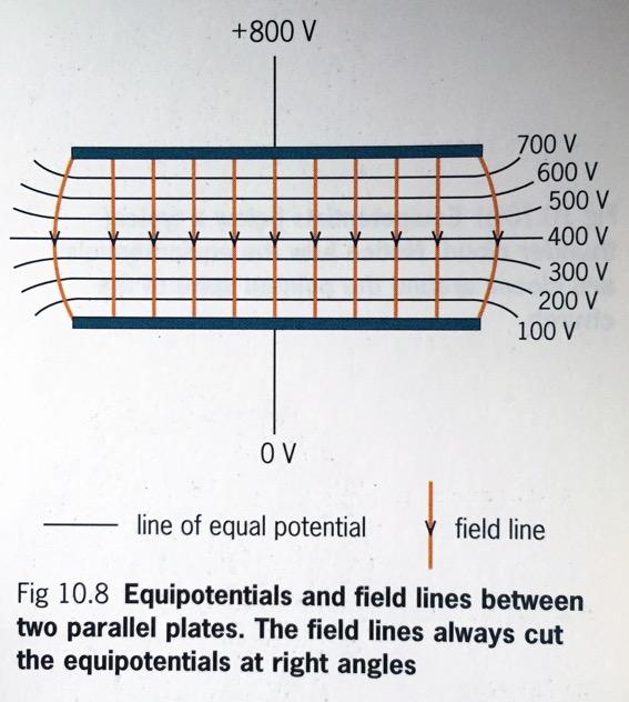 Electric Potential The voltage measured in the field between two plates is the electric potential Electric potential is the potential difference between the 0 V plate and the