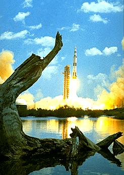 Apollo Missions The launch in 1972 of the Apollo 16 mission to landing site in the highlands of the Moon.