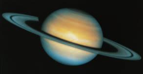 Figure 29-18 This image of Saturn was captured by HST, on December 1, 1994. Figure 29-19 The major components of Saturn s atmosphere are hydrogen and helium. H 2 96.3% He 3.