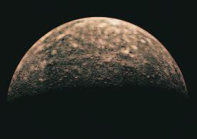 Figure 29-7B. Scientists hypothesize that the scarps developed as Mercury s crust shrank and fractured early in the planet s geological history.