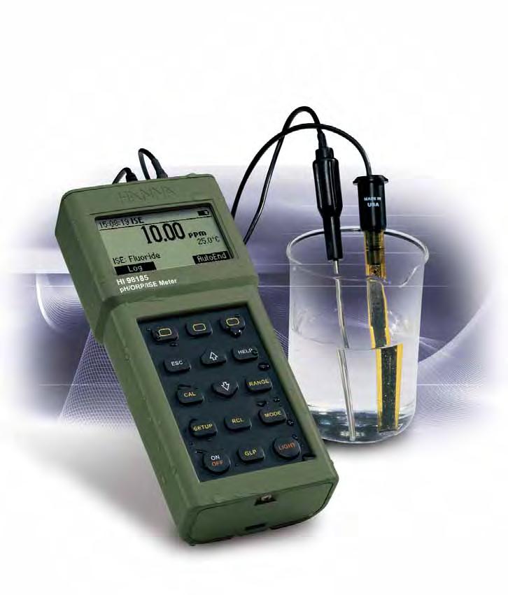 Measurement: Direct Potentiometry HI 98184 HI 98185 Portable ISE Meters Direct Potentiometry is a widely used method of performing ion analysis with ISEs.
