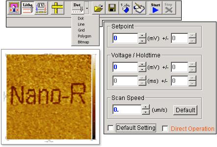 Nano-Lithography -Draw Line as vector -