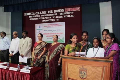 G. Vasudha, Associate Professor & Head, Department of Chemistry, Nirmala College for Women, Coimbatore.