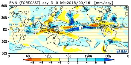 Shading indicates anomaly. Active Convection. CHI200 (i.e. Velocity Potential at 200hPa) Negative anomalies indicate divergence winds at upper troposphere in association with active convection.