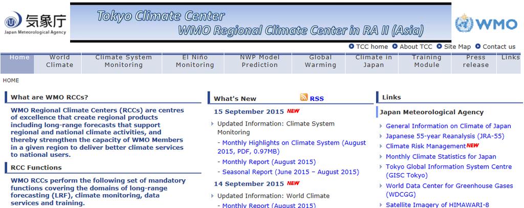 El Niño Monitoring & Outlook Click El Niño Monitoring Tab on the top