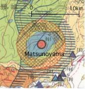 length). The fault is located at the boundary between Tertiary mountain and Quaternary basin. 13 of 17 hot springs are characterized chemically by predominance of sulfate anion. Fig.