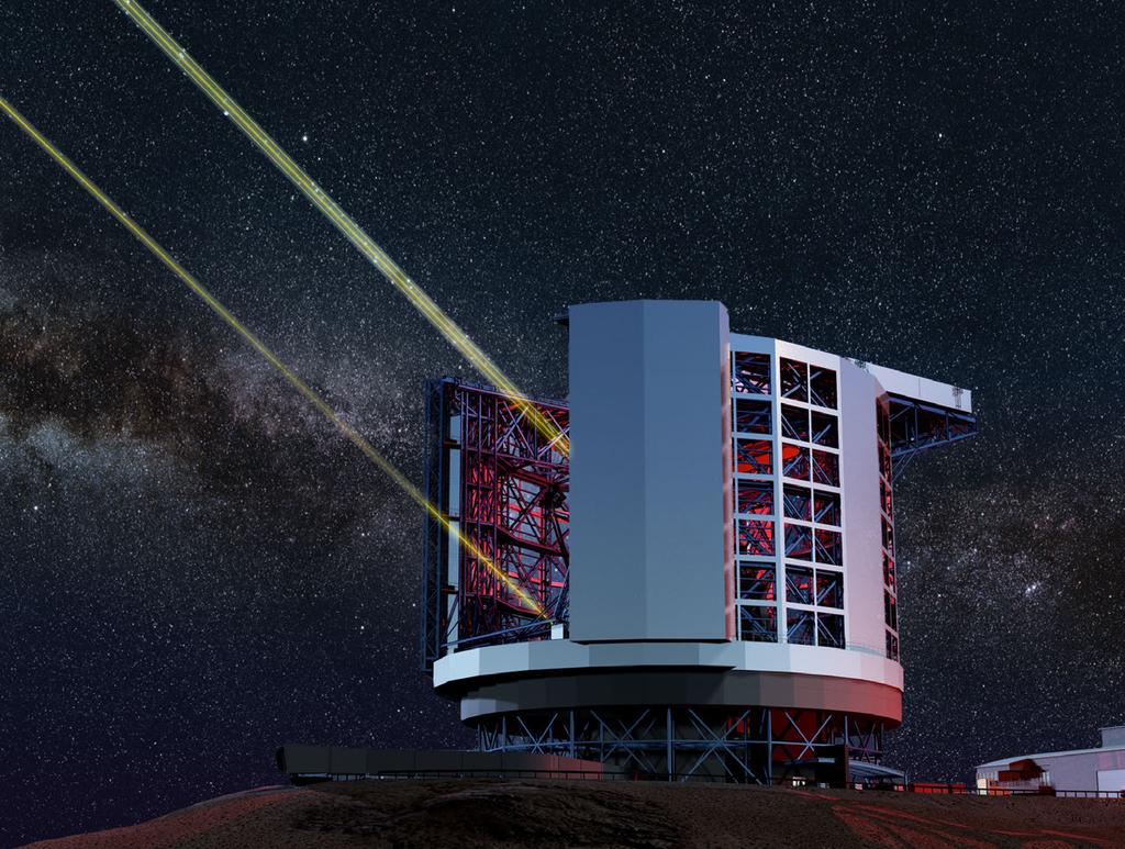 LESCOPE the European Very Large Telescope and the twin Gemini 8m telescopes.
