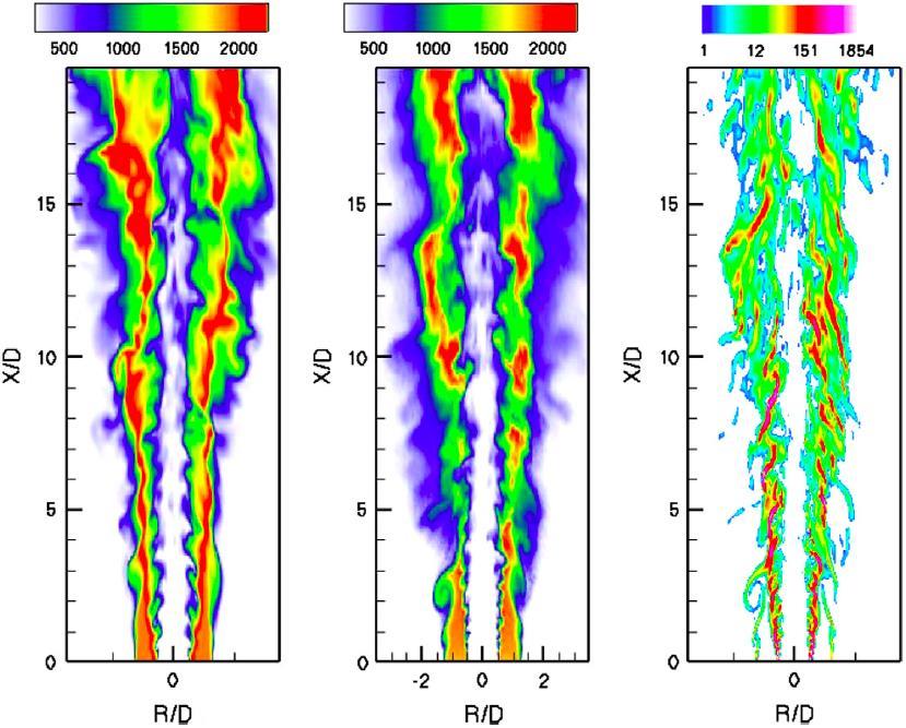 Application TPDF Model in LES of Turbulent Jet Flames Flame