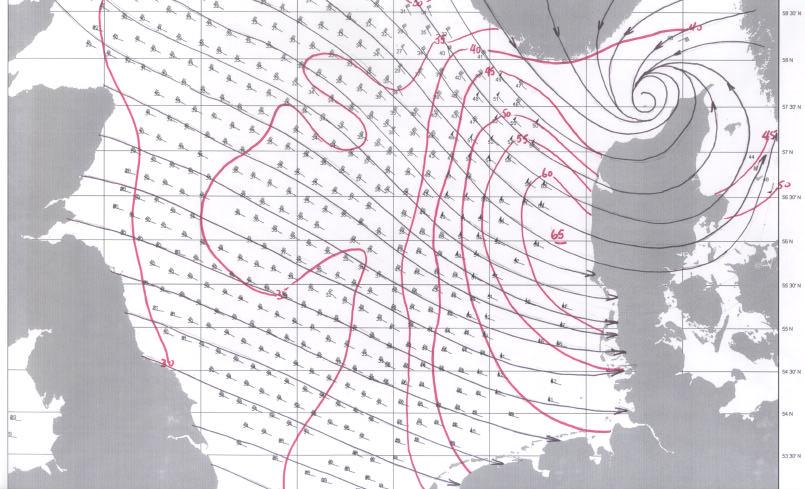 North Sea Hurricane Kinematic Analysis to