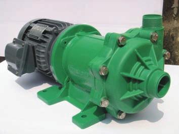 P Series (PPG) Generl purpose mgneti rive pumps PPG wette en mteril. 9 moels with flow rtes up to 7 GPM n ishrge he of 11 ft. Ale to hnle mny types of hemil n temperture of up to 7 C.