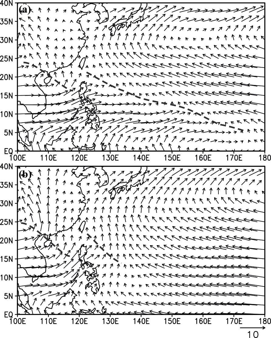 June 2011 H. ZHAO et al. 251 shown in Figs. 7a, b, the monsoon trough extends southeastward over the WNP to about 170 E (135 E) in the warm (cold) years. Chen et al.
