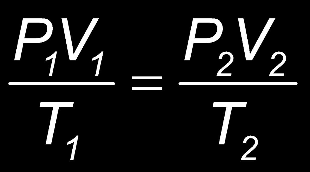 The Combined Gas Law, continued Each of the gas laws can be obtained