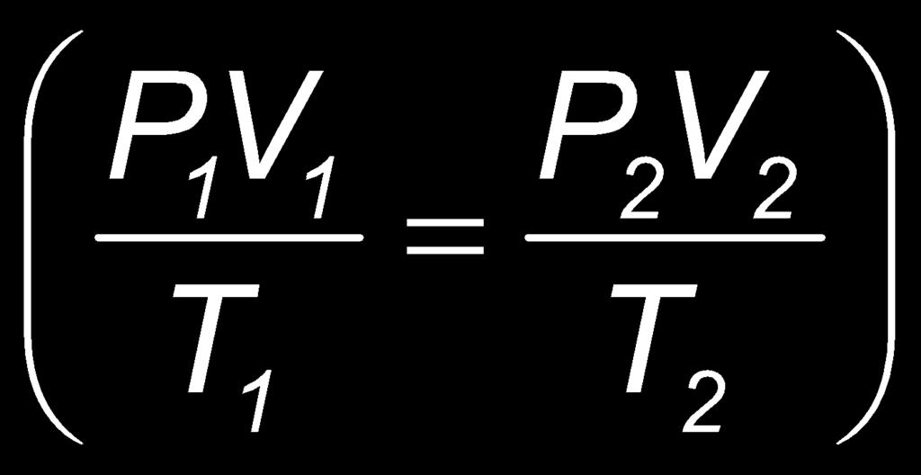 The Combined Gas Law Given: V1 of He = 50.
