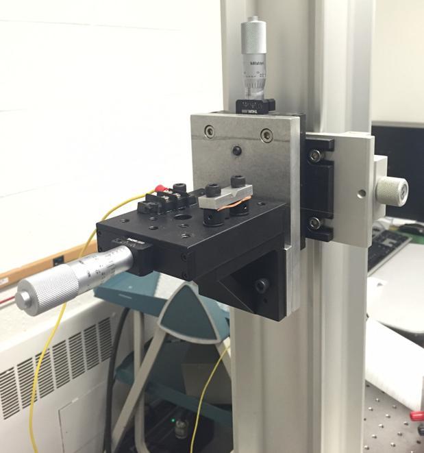 Setup: Wire Positioning 2-Axis Translation Stage with 25 µm