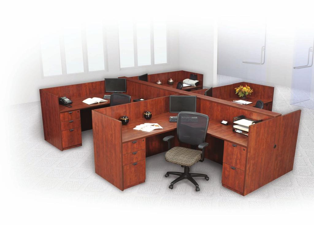 E S S E N T I A L S T A T I O N Open your office with a modern, yet value-oriented contrast to the common cubicle environment.