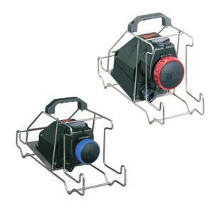 Coupler Sockets SolConeX Series 80/, 8/ > Available versions A: 80/ A: 8/ > With integrated switch socket > Mounting frame in stainless steel with feet for free-standing installation > Large