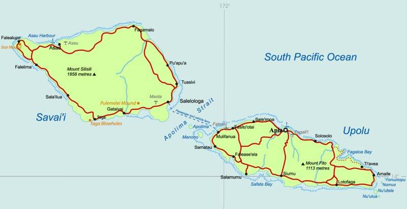 Geographical Location Samoa Pop 186, 340