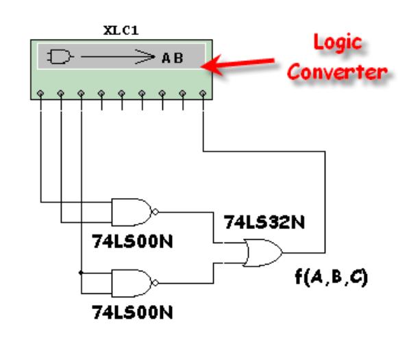 7/31/2011 37 MultiSIM Exmple 2-1 Problem Sttement: Use MultiSIMs Logic Converter to verify the results from the circuit shown.