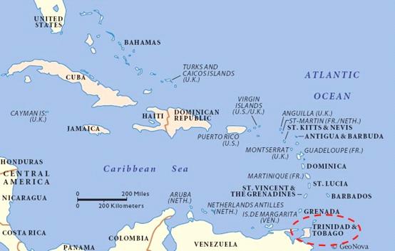Figure 1: Map of Caribbean Source: http://maps.