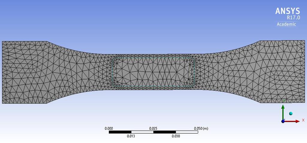 Figure 32: Mesh model for Circular continuous (CCS). Similarly, FEA is also conducted on a different solver i.e. ABAQUS.