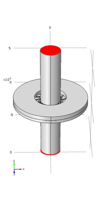 2.5. DESIGN OF THE SUSPENDED CORE Realistically mounted The handle layer of the sensor is supported by a solid ring like is illustrated in figure 2.17.