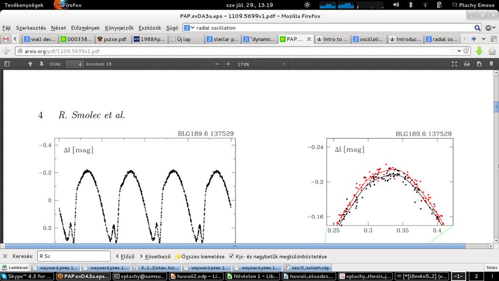 4 Nonlinear behavior in variable stars Period doubling RR Lyrae type (Kepler