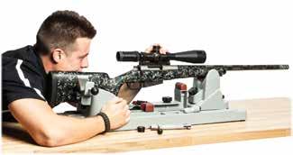 While viewing through the riflescope in a normal shooting position, slowly slide the riflescope back towards the shooter s face paying attention to the field of view.