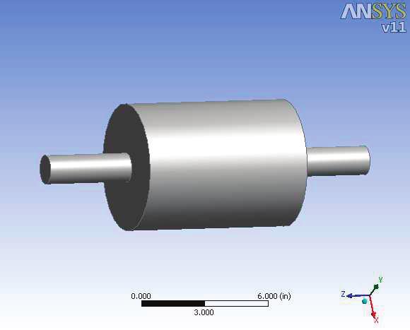 1522, age 4 Figure 3: A simple muler modeled in the ANSYS.