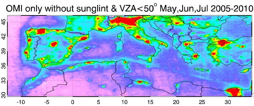 sunglint >18 Measurements with CF>30% are filtered.