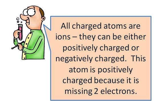 The only way to change the charge of an element is to move electrons around because moving protons around is not allowed! So we cannot actually have 2 extra protons!