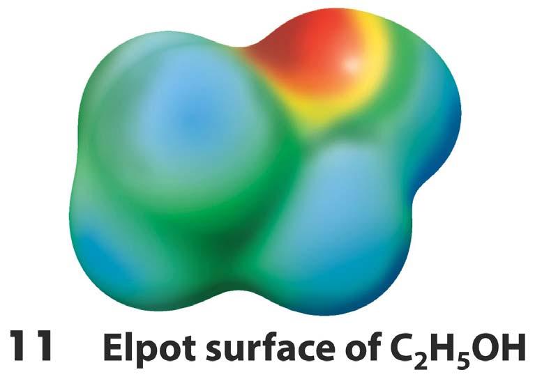 Electrostatic potential isosurface Elpot surface: redtint (high,-) --- blue-tint(low, +) A molecular formula shows the composition of a molecule in