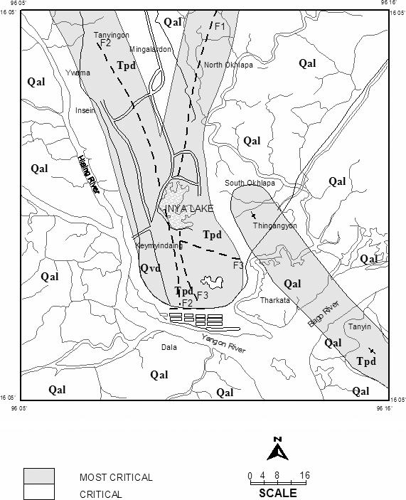 Potential Seismicity of Yangon Region 149 Fig. 9. Microzonation map of Yangon Area. 7.