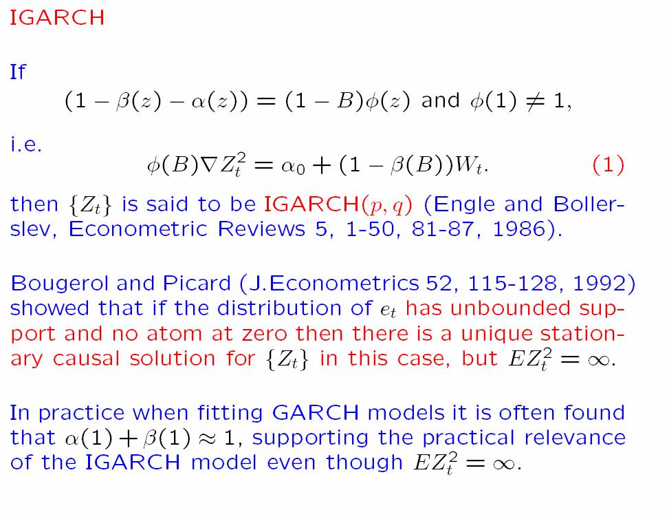 6. IGARCH