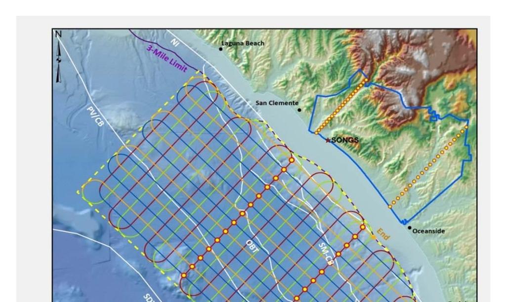 2D Deep Marine Seismic Reflection Survey (Continued) Figure shows 2D deep