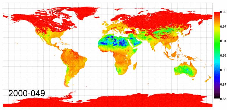 and global land surface parameters.