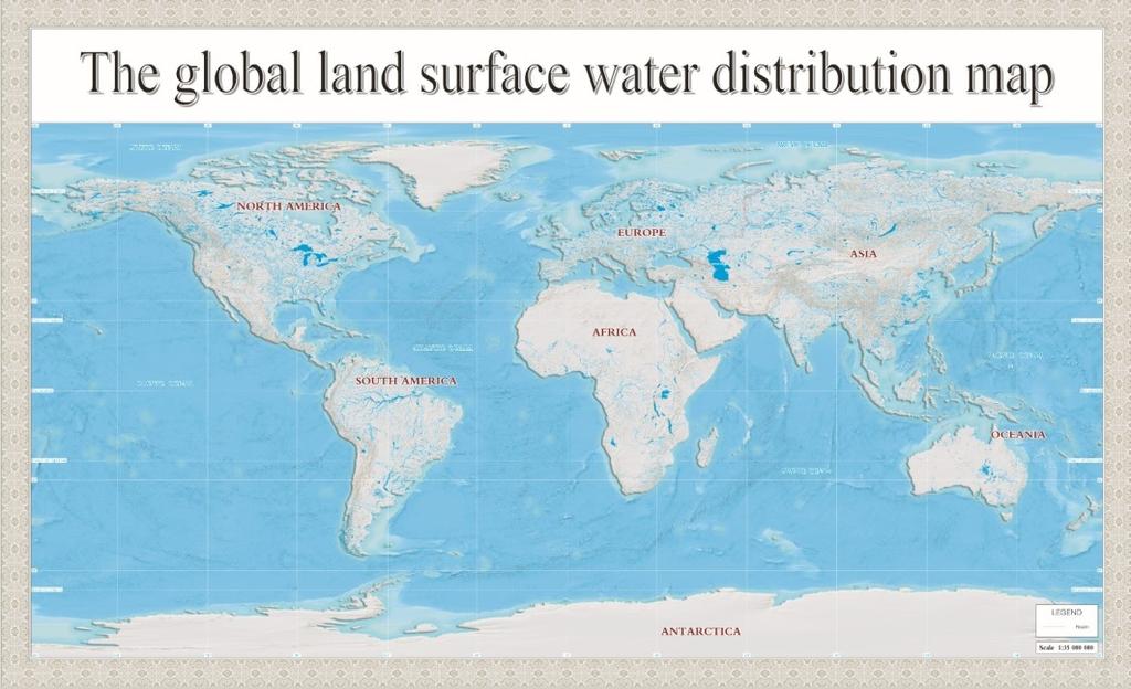 landsurface water body and urban construction area were completed, and five datasets on global land