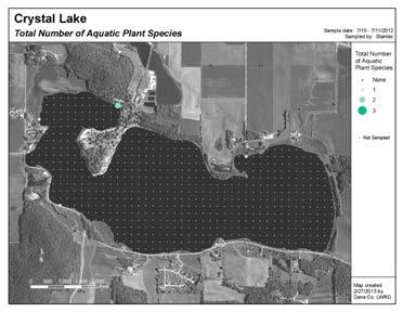 APPENDIX D AQUATIC PLANT DISTRIBUTIONS CRYSTAL LAKE (2012) Crystal Lake Appendices