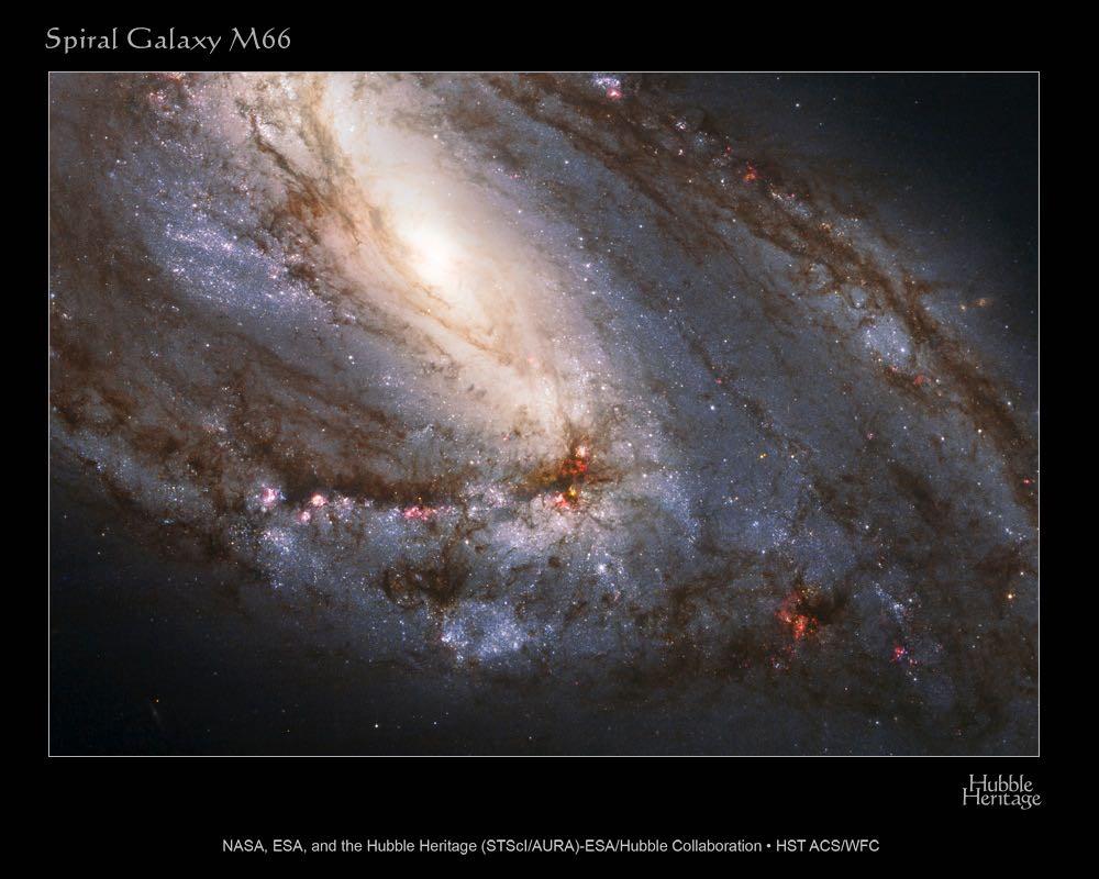 Milky Way Analog M66 / NASA, ESA,