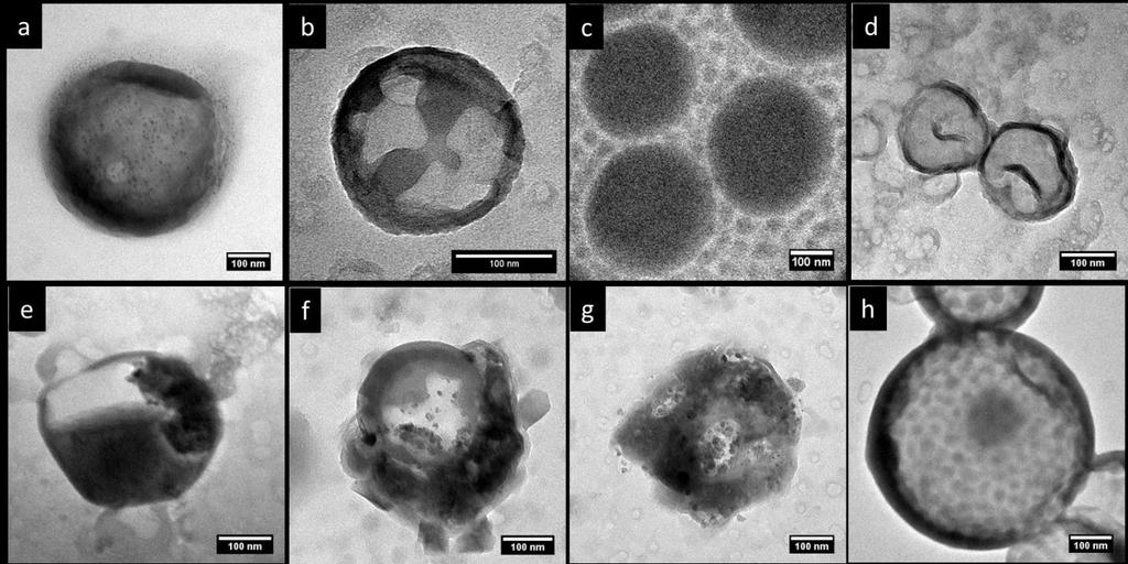 application of chlorotrimethylsilane, a change in the TEM contrast and morphology of NC-TC, NC-DC, and NCs prepared from PDMAEMA-b-PMMA block copolymer were observed (Figure 4.18e-g).