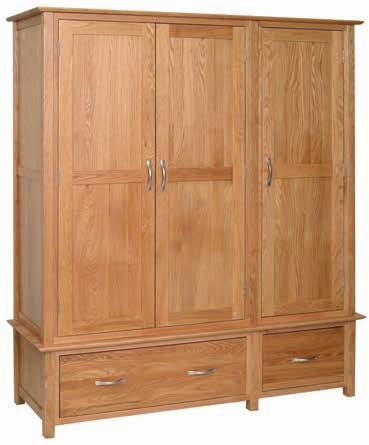 (43 ) D 587mm (23 ) Double Wardrobe with 1 Drawer H 1910mm (75 )