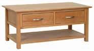 Oak Collection Occasional & Office Coffee Table with 2 Drawers H 500mm (19 ¾ ) W 1100mm (43 ¼ )