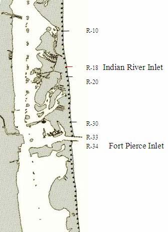 Recent History A preceding natural inlet also known as Indian River Inlet existed approximately 2.85 miles to the north of the present Fort Pierce Inlet.
