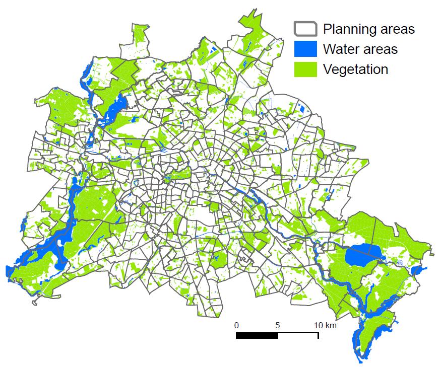 Empirical analysis (III): Urban green and heat mitigation