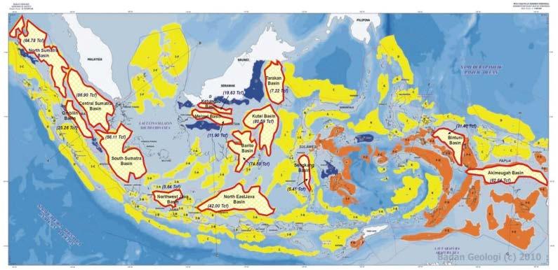 Indonesia Sedimentary Basins and Shale