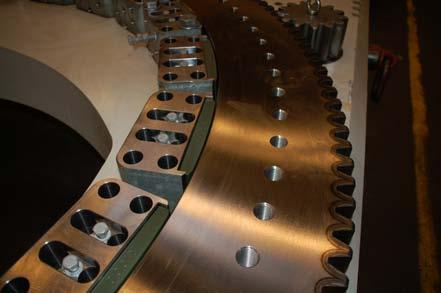 6.4. The yaw system s components and interfaces total), special cavities are milled into the lower side of the edplate.